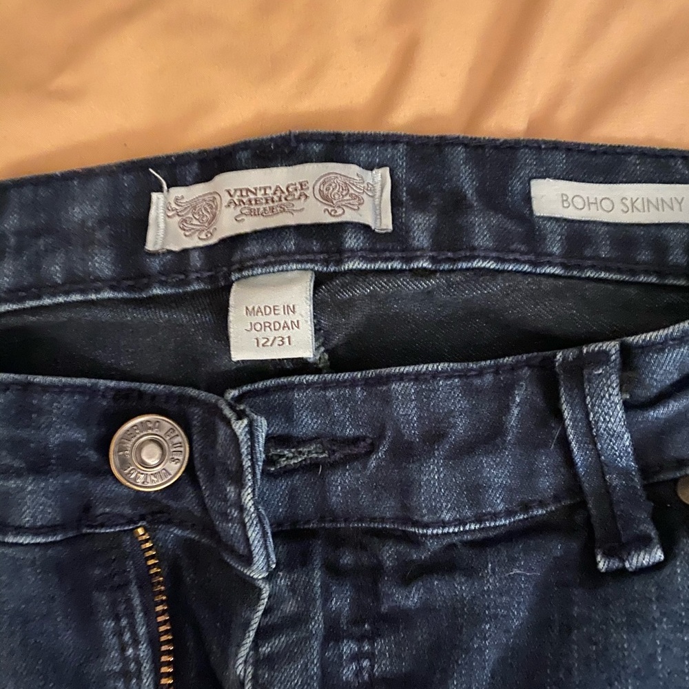 Vintage America Blues Boho Skinny